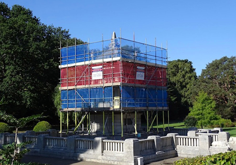 University building scaffold, Southampton